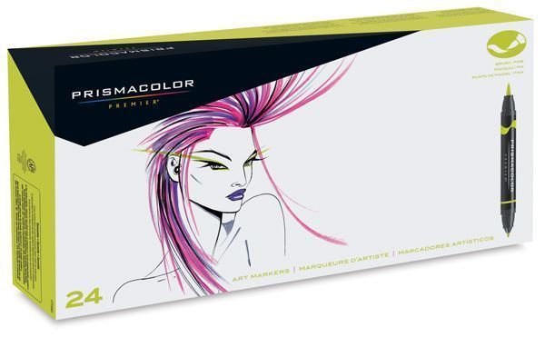 Prismacolor Premier Illustration Marker Brush Tip 8 color set