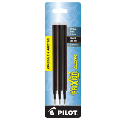 PI0FX5R3BLK Pilot Frixion Refill 3 Pack Extra Fine Point