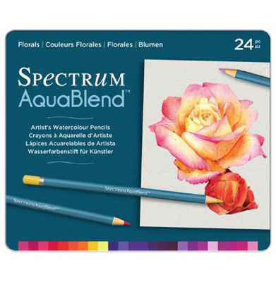 CCSPECAB-FLO24 Spectrum Aquablend Pencils Florals 24pc
