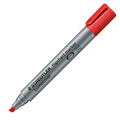 MS356-2 Staedtler Lumocolor Flipchart Marker - Red