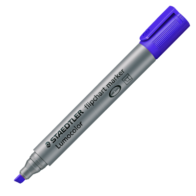 MS356-3 Staedtler Lumocolor Flipchart Marker - Blue
