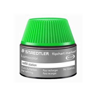 MS48856-5 Staedtler Lumocolor Flipchart Refill Ink Non Perm 356 Series 30ml- Green