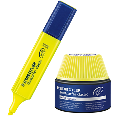Picture of Staedtler Textsurfer Classic Highlighter And Refill Ink