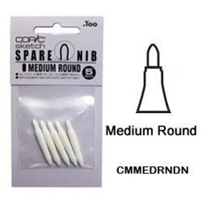 CMMEDRNDN Medium Round Nib 5pk 