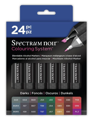 Spectrum Noir Markers 24 Set- Darks