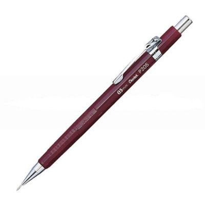 pl-pentel-sharp-0.5-mm-mechanical-pencil-red-barrel
