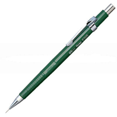 pl-pentel-sharp-0.5-mm-mechanical-pencil-green-barrel