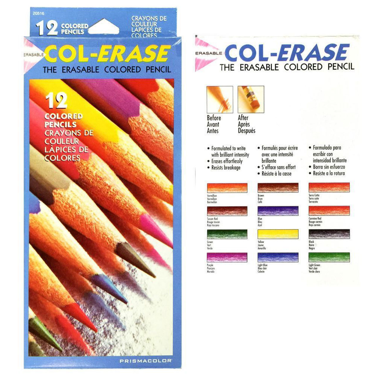 SA20516 Prismacolor Col-Erase 12 Set SA20516 Prismacolor Col-Erase 12 Set