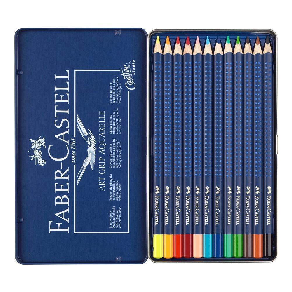 Faber Castell Tri-Grip - Lápices de colores (12 colores)