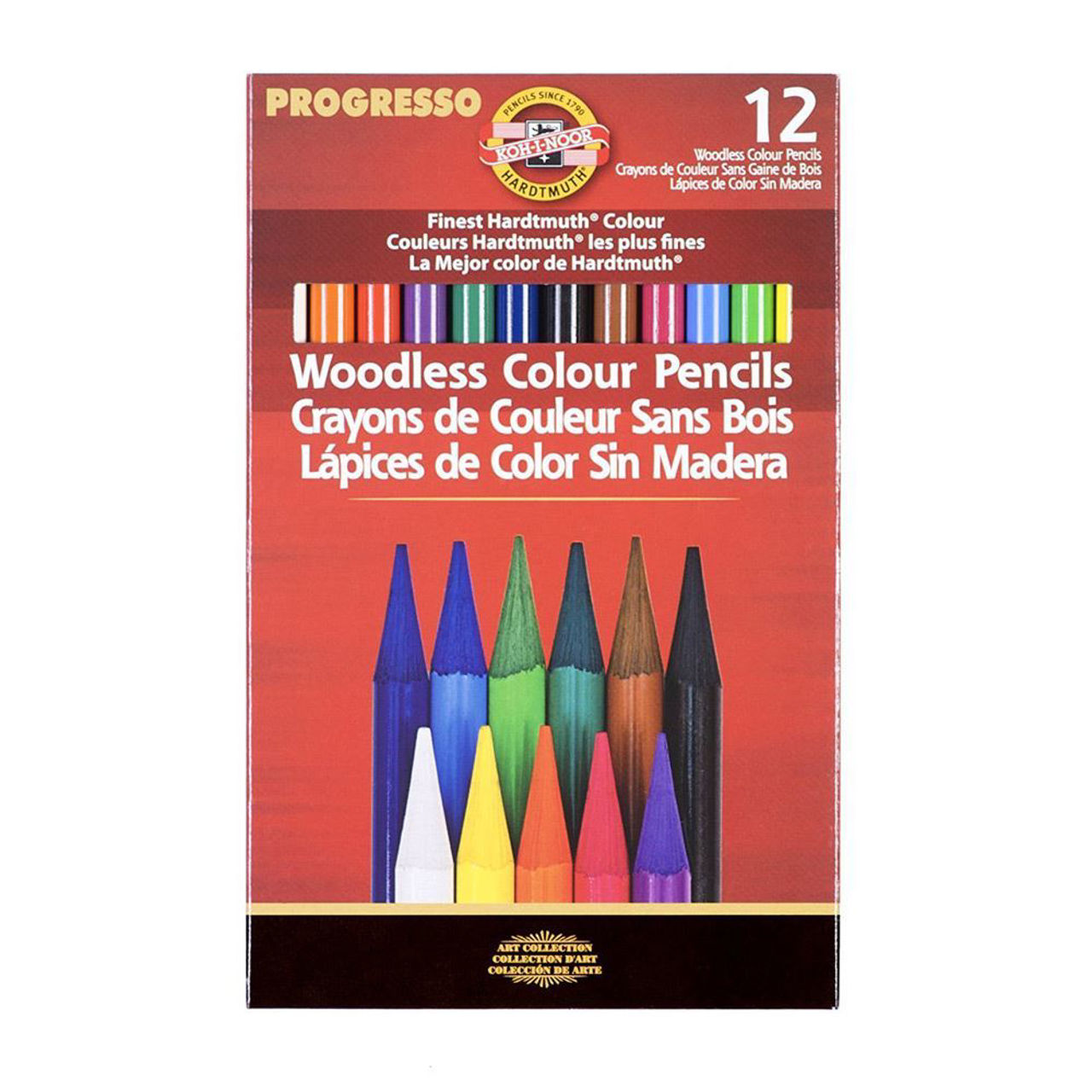 KOFA8756.12 Koh-I-Noor Progresso Woodless Color Pencil 12 Se KOFA8756.12 Koh-I-Noor Progresso Woodless Color Pencil 12 Set