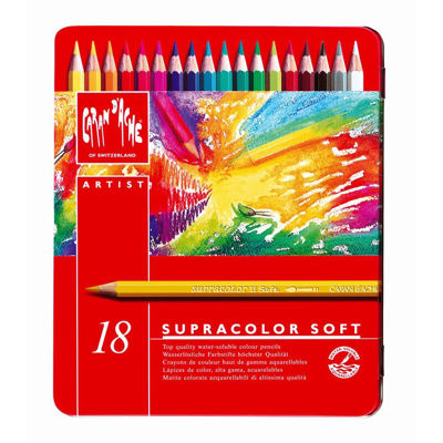 CR3888.318 Caran D'Ache Artist Supracolor Pencils , Ass. 18 Pcs