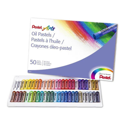 Pentel Arts Oil Pastels - 50 Color Set