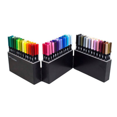Picture of Tombow Abt Dual Brush Pen 108 Set with Free Case