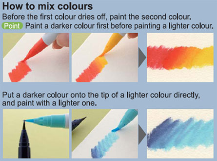 ZIG® Clean Color Dot™ 4 Color Dual-Tip Marker Set